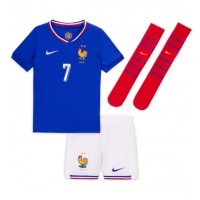 Echipament fotbal Franţa Antoine Griezmann #7 Tricou Acasa European 2024 pentru copii maneca scurta (+ Pantaloni scurti)